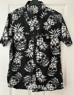 Mambo Shirt Not So Loud Shirts Range Pineapple Skulls Size Small Rare