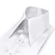Men High Long Pointed Collar Shirt White Silk Satin 70s Vintage Goodfellas Style