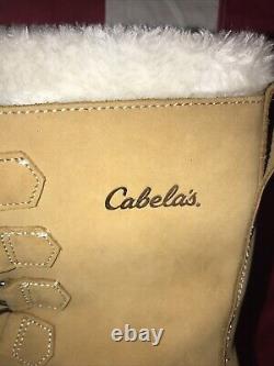 Men's 9d Cabela's Leather Sorel Caribou Winter Range Pac Boots New