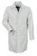 Men's Casual City Coat Knee Length Style White Real Italian Nappa Leather Trench