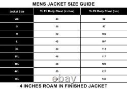 Men's Classic German Style Real Leather Coat Hip Length Soft Lambskin Leather