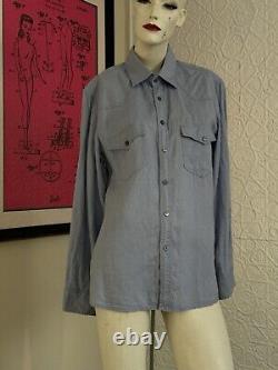 Men's Designer Dress Shirt-button Down-Indigo-Kilomet 109-Heritage-Menswear