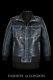 Men's Flight Leather Jacket Navy Vintage Napa Casual Fashion Bomber Pilot Jacket