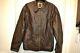 Men's Lg Cody James Distressed Brown Range Genuine Leather Jacket Biker Cjfa132