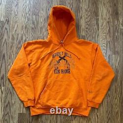 Men's Menace Beverly Hills Gun Range 3M Reflective Hoodie Orange Size Large