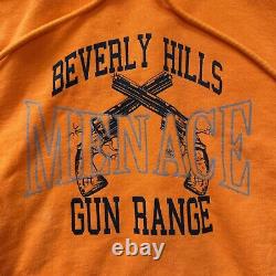 Men's Menace Beverly Hills Gun Range 3M Reflective Hoodie Orange Size Large