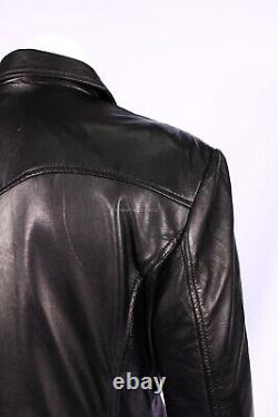 Men's Morpheus The Mafia Long Coat Style Black Real Nappa Leather Trench