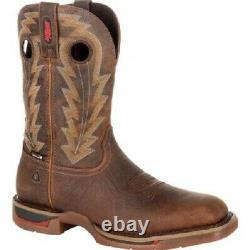 Men's Rocky Long Range 11 Waterproof Distressed Brown Wide Square Toe RKW0278