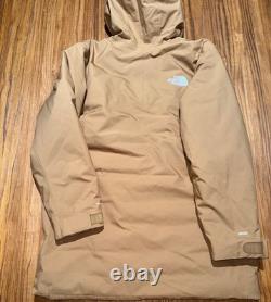 Men's Size Large The North Face Mountain MTN Range Down Parka Relaxed Fit -Brown