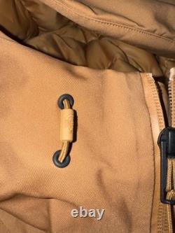 Men's Size Large The North Face Mountain MTN Range Down Parka Relaxed Fit -Brown