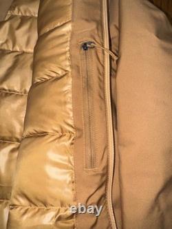 Men's Size Large The North Face Mountain MTN Range Down Parka Relaxed Fit -Brown