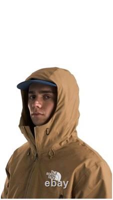 Men's The North Face MTN Range Down Parka Utility Brown Size Medium Relaxed Fit