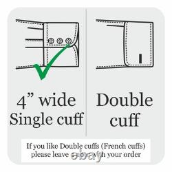 Men's Vintage High Long Round Pointed Collar White Shirt 1930s Goodfellas Style