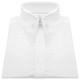 Men's White Wedding Vintage Spear Arrow Point Dagger Collar Hidden Placket Shirt