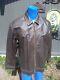 Men's Xl Cody James Retro Brown Range Coat Genuine Leather Cowboy Jacket Nwt