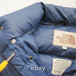 Men size L 70s North Face Puffer Jacket Brown Tag Vintage Brooks Range 80s