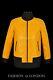 Mens Perforated Leather Jacket Yellow Mustard Napa Classic Aviator Series Jacket