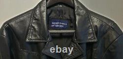 Mens Smart Range London Black Soft Leather Button Jacket XL Read