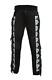 Mens Western Cowboy Leather Suede Black Native American Hippy Beaded Fringe Pant