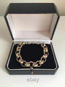 Mens boys 18k gold filled belcher chain necklace range diamond cut bling 18ct