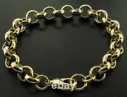 Mens boys 18k gold filled belcher chain necklace range diamond cut bling 18ct