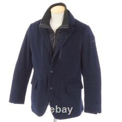Mens size S DUNO RANGE Woolrayon Tailored Down Blouson Navy 44 CPD