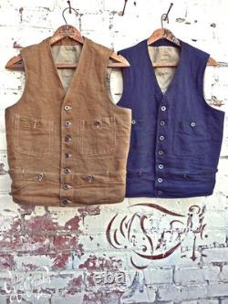 Mfsc Mister Freedom Sugar Cane 8Oz C/L Indigo Canvas Range Vest
