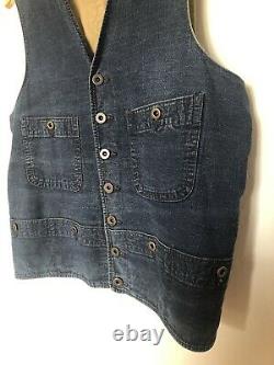 Mister Freedom Sugar Cane RANGE VEST INDIGO CANVAS