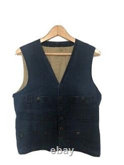 Mister Freedom Sugar Cane RANGE VEST INDIGO CANVAS