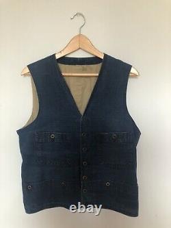 Mister Freedom Sugar Cane RANGE VEST INDIGO CANVAS