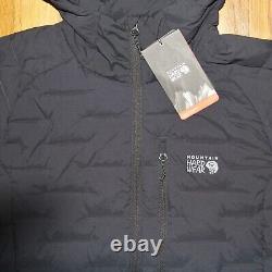 Mountain Hardwear Stretchdown Hooded Insulated Jacket Mens M Black New