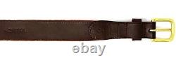 Mountain Range Needlepoint Men's Belt Hand-stitched / Full Grain Leather Backing