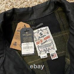 NEW $450 Wrangler Roark Maverick Chore Waxed Wool Lined Out Of Range Jacket 2XL