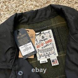 NEW $450 Wrangler Roark Maverick Chore Waxed Wool Lined Out Of Range Jacket M