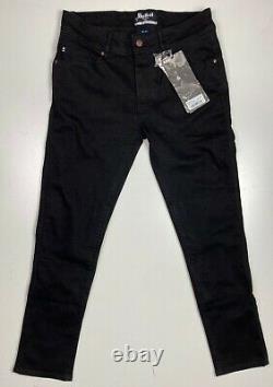 NEW Bull-it Men's Tactical Range Onyx Black Slim Motorcycle Jeans Sz 32 Short