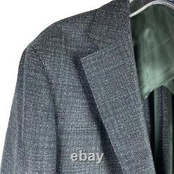 NEW Peter Millar Range Wool Cashmere Windowpane Sport Coat Blazer Men Size 42L