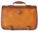 New Pratesi Secchieta Briefcase, Leather Messenger Bag Cognac $625
