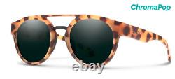 NEW Smith Range Sunglasses-Matte Honey tortoise-Black Chromapop Polarized Lens
