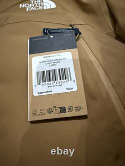 NEW The North Face Mountain Range Down Jacket Mens Large Utility Brown $350