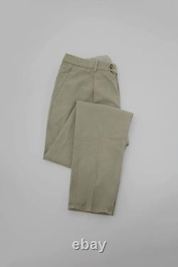 NWT Brunello Cucinelli Men's Leisure Fit Chino Pants With Logo Accents A262