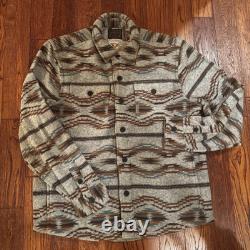 NWT Faherty Thunder Voice Eagle Range High Pile Fleece CPO Jacket Mens Large