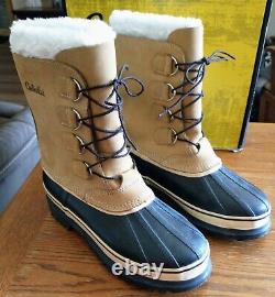 NWT MEN'S 9D CABELA'S LEATHER SOREL CARIBOU WINTER RANGE PAC BOOTS withBOX