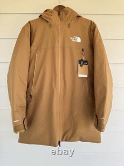 NWT The North Face Men's MTN Range Down Utility Brown Parka Coat Size M $400