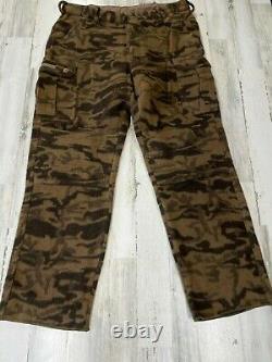 NWT Vintage Columbia Wool Gallatin Range Brown Camo Pants Size 42 Hunting