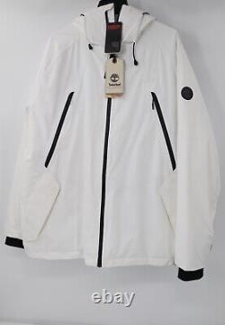 NWT timberland jacket Mens XXL white Therma Range Waterproof hooded pockets