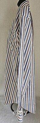 Neiman Marcus Button Down Shirt Mens Size 16.5 34 35 Multicolor Striped