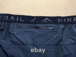 New! ($115 Retail) Men's Sz XL Nike Trail Dawn Range Dri-Fit Running Pants Black