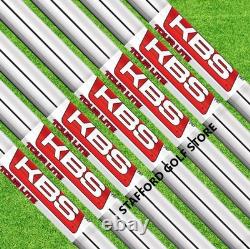 New KBS Tour Lite. 355 Taper Tip Steel Iron Shafts Stiff Flex 100G 4-PW Set Of 7