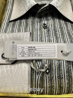 New Medium (39 Length /15.5 Neck) Green Gerlin Dress Shirt Retail Price $1,200