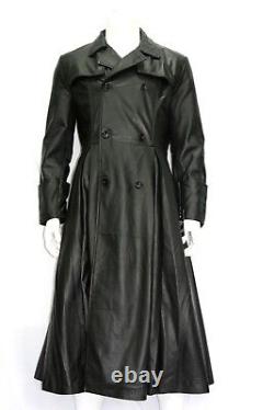 New Men's Mafia Morpheus Full Length Style Black Real Soft Napa Leather Coat